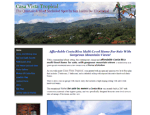 Tablet Screenshot of casavistatropical.com
